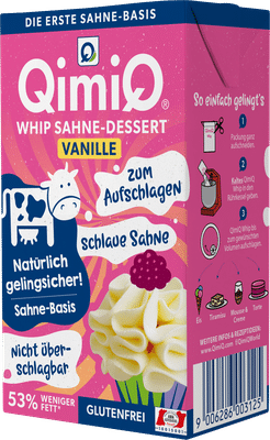 Vanille-Himbeer-Creme mit weisser Schokolade